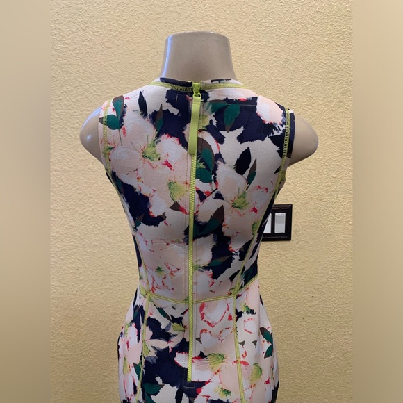 J.Crew Size 4 Cove Multicolored Floral Print Sleeveless Scuba Sheath Dress - Picture 9 of 13